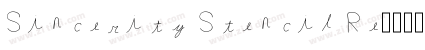 Sincerity Stencil Re字体转换